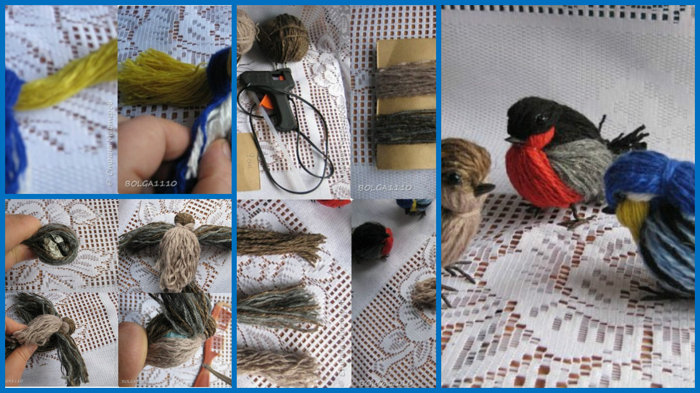 sparrows and bullfinches yarn. 1