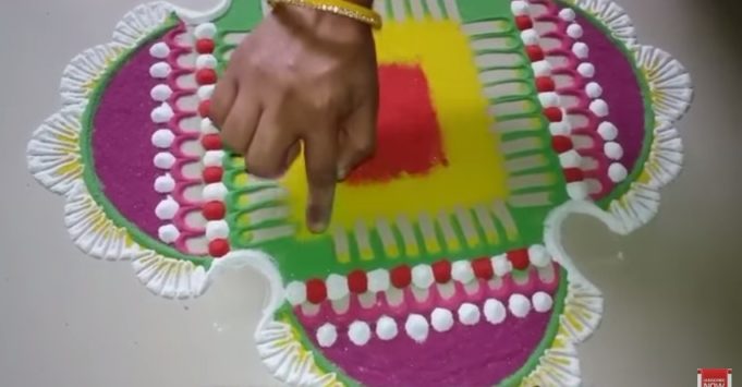 Multocolored Rangoli Beautiful multicolored rangoli designs – Art & Craft Ideas
