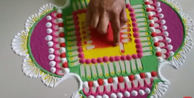 Multocolored Rangoli Beautiful multicolored rangoli designs – Art & Craft Ideas