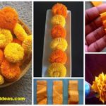 How to make marigold flower with crepe paper